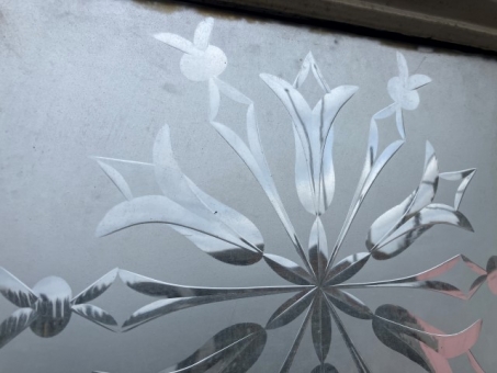 Georgian / Victorian part glazed six panel door