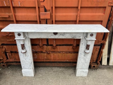 Victorian Gothic revival marble fire surround