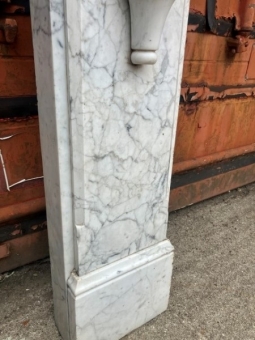 Victorian Gothic revival marble fire surround