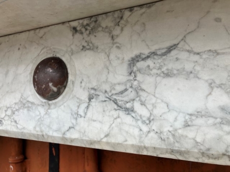 Victorian Gothic revival marble fire surround