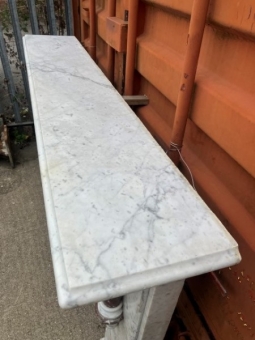 Victorian Gothic revival marble fire surround