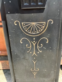 Victorian marbleised slate fire surround