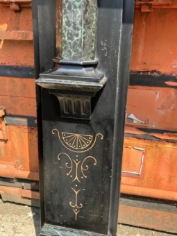 Victorian marbleised slate fire surround