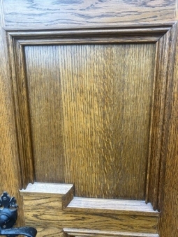 English oak double doors