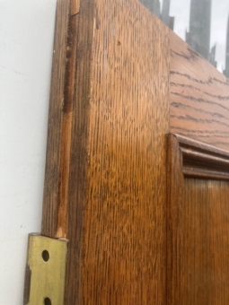 English oak double doors