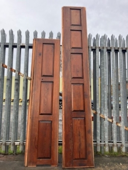 Pitch pine pew backs