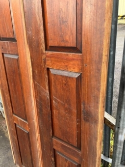 Pitch pine pew backs