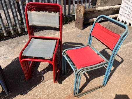 Vintage stacking chairs