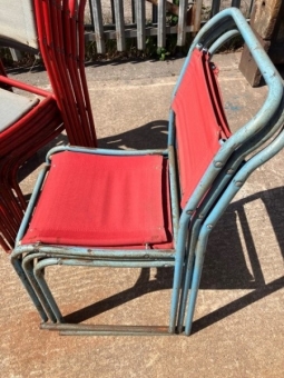 Vintage stacking chairs
